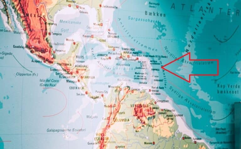 caraibi francesi mappa